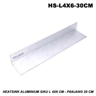 Heatsink Aluminium Siku L 4x6 Cm - Panjang 30