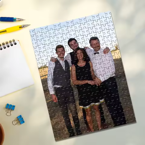 35/300/500/1084pcs Personalized Custom Photo Puzzle Family Photo Customize Jigsaw Puzzle For Couples
