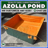 ═ ┻ ➞ 3x2x1ft AZOLLA POND/BED HEAVY DUTY TRAPAL S400 RUBBERIZED TOLDA LONA TRAPAL