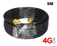 5 Meters Low Loss Extension Antenna Cable RG58 SMA Male to SMA Female Connector Pigtail For 4G LTE H