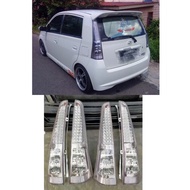 PERODUA VIVA ALBINO TAIL LAMP CLEAR SET LEFT RIGHT WHITE 后灯 后尾灯 / READY LAMPU BELAKANG PUTIH SEPASANG KIRI KANAN WHITE