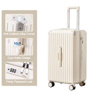 ZT กระเป๋าล้อลาก 20 นิ้ว ติดตั้งที่วางแก้ว trolley case luggage กระเป๋าลากเดินทางใบเล็ก วัสดุABS+PC แข็งแรงทนทาน มีกุญแจล็อคที่ปลอดภัย