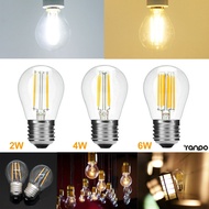 Vintage G45 E27 2W 4W 6W LED Filament Global Light Retro Edison Bulb 220V