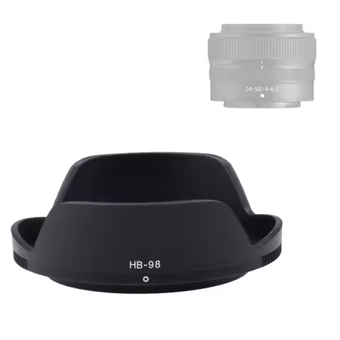 HB98 Lens Hood Sunshade for Nikon Z 24-50mm f/4-6.3, 24-50 f4-6.3 FX Z7 Z6 Lenses Replace HB-98