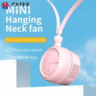 CHINK Hanging Neck Ceiling Fan, Mini USB Cooling Fans,  Rechargeable 3 Gear Adjustable Intelligent Fan
