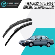 Wiper Mobil Hybrid Honda Civic Wonder Sepasang Kiri dan Kanan Model Hybrid Blade