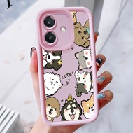 Case For OPPO A3 4G A3 Pro 5G A3X 4G A3X 5G A40 A60 5G Cute Animal Phone Three-Color Silicone Shockp