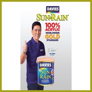△ ✙ ▨ Davies Sun and Rain 4 Liters (Gallon) Elastomeric Paint 100% Acrylic Waterproofing Primer-Les