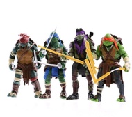 2014 Movie Edition 4 นินจาของเล่นเต่าทอง TMNT ที่สามารถเคลื่อนย้ายตุ๊กตารุ่นมือ