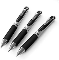 Pentel EnerGel XM BL77 - Retractable Liquid Gel Ink Pen - 0.7mm - 54% Recycled - Black - Pack of 3
