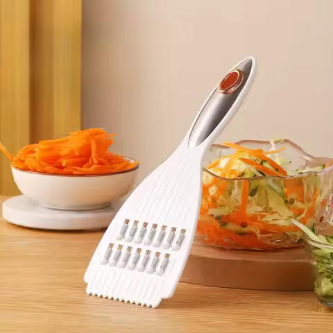 Stainless Steel Vegetable Grater Food Grade Metal Carrot Cucumber Shred Cutter Multi-Functional Rice