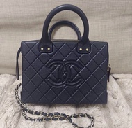 Chanel 22b Vanity case with Chain large size 復古盒子大號