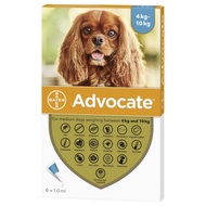 Bayer Advocate Spot on Solution for Medium Dogs 4kg to 10kg