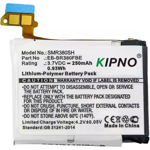 3.7V 250mAh Smartwatch Battery B1230J1EA,EB-BR380FBE,PGF582224H for Samsung Gear 2, Gear 2 Neo, SM-R