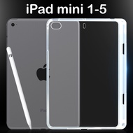 เคสใส เคสสีดำ เก็บปากกาได้ ไอแพด มินิ 1 / 2 / 3 / 4 / 5  iPad Mini 1 / 2 / 3 / 4 / 5  Tpu Soft Case With Pencil Holder
