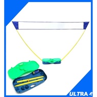 Net Stand Racket Court Portable Outdoor Sport Badminton Tennis Volleyball Jaring Penghadang Tiang Be