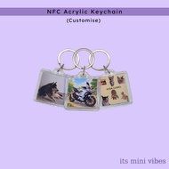 Custom Acrylic NFC Keychain | Music Keychain