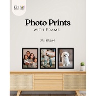 Photo Print with Frame | Photo Print | 5R, 8R, A4 | Wall decor | Gift ideas