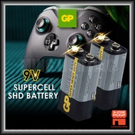 GP Supercell Battery Heavy Duty 9V Bateri Smart Tag Max Tag Toys Walkie Talkie Radio Microphone Ther