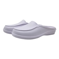 Duralite Isabel ladies featherweight and waterproof Non-slip rubber shoes (Black and White)