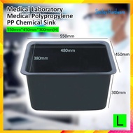 [Ready Stock] Lab Sink Pp Medical Laboratory sink Laboratory basin single bowl hdpe pp /Makmal Sekol
