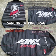 SARUNG KULIT JOK KING DRAG STANDAR JAHIT PREMIUM MIO BEAT VARIO 110 XEON SCOOPY JUPITER SUPRA SATRIA