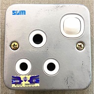 MS-15A SINGLE SWITCH SOCKET METAL CLAD