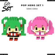 [10 Style] Pop Characters Hatsune Miku Sakura Miku Mandalorian Nano Block Mini Bricks Building Block