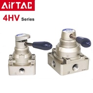 Airtac 4HV210-08/330-10/430-15 Pneumatic Switch Manual Air Valve  Hand Lever Valve (4/2 Way, 4/3 Way