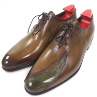 全新未使用 ▼BERLUTI Berluti 2022 Lapierre Plissé Calligraphy 平頭繫帶皮鞋 卡其色 6.5 碼，含原廠鞋撐和防塵袋，義大利製造，男款