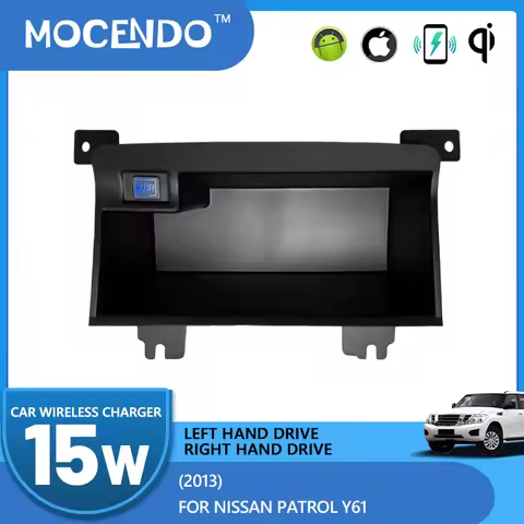 For Nissan Patrol Y61 2013 15W Fast Charging Wireless Car Charger Center Console Storage Pad Mat car
