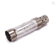 Motorcycle Exhaust Pipe Muffler 48mm Exhaust Silencer Muffler Baffle Stainless Steel Muffler Silence