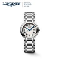 LONGINES PRIMALUNA 30MM SILVER DIAL STAINLESS STEEL QUARTZ WOMEN'S WATCH