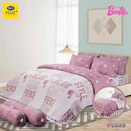 Satin Plus แท้ เฉพาะชุดปูที่นอน 3.5/5/6 ฟุต (ไม่รวมผ้านวม) ซาตินพลัส (Satin+) ลายบาร์บี้ Barbie Glam
