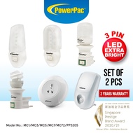 PowerPac 2X LED Cover Lamp Night Light / Daylight effect (MC1/MC3/MC5/MC7/MC72/PP3205)