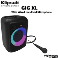 Klipsch GIG XL Wireless Bluetooth Portable Speaker with Wired Handheld Microphone Brand new and auth