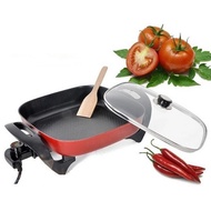 Electric Steamboat Cooker Grill Hot Pot & Pan