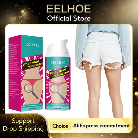 EELHOE 100ml Butt Acne Clearing Spot Treatment Cream Remove Pimples Moisturizing Skin Brighten Smoot