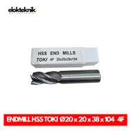 ENDMILL HSS Ø20x20x38x104 4F TOKI Brand
