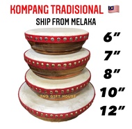 [READY STOCK🇲🇾] Kompang Tradisional Asli Melayu Kompang Kulit Kambing Alat Muzik Persembahan Buatan 
