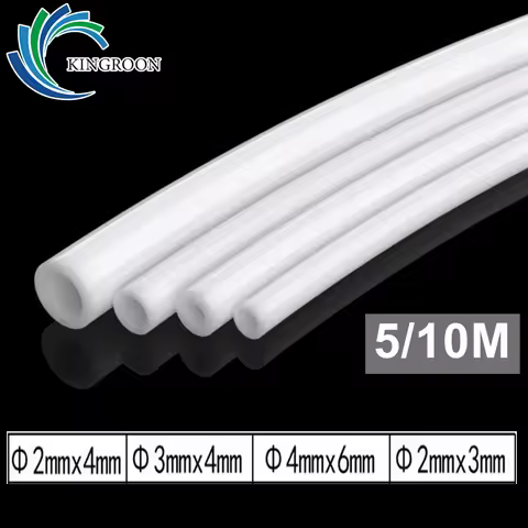 KINGROON 5M 10M PTFE Tube PiPe For V5 V6 J-head Hotend Bowden Extruder 3D Printers Parts 1.75mm 3mm 