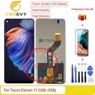 FWDGVY 6.6 inches For Tecno Camon 17 CG6 CG6j LCD Display Touch Screen Digitizer Lcds + Free Gift Re