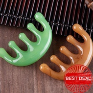 Five Teeth Meridian Massage Comb Resin Big Teeth Head Scalp Decompression Portable Therapy C9h8