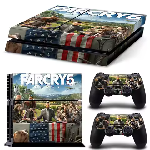 Farcry5 farcry6 for ps4 Galaxy Blue Galactic Game Vinyl Decal Protective Cover Sticker for PS4 Conso