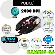 Police 6D Gaming Mouse Sanfordi G6 Wired Gaming Mouse Computer Mouse tetikus laptop DPI 2400 Gaming 