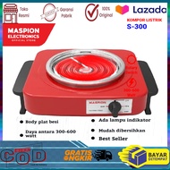 Maspion Kompor Listrik 600 Watt - S300 Kompor Listrik Maspion S-300 300-600 Watt