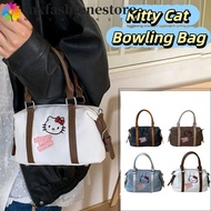 MXFASHIONE Kitty Cat Bowling Bag - Y2K Cartoon Design with Solid Color