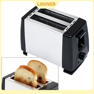 Stainless Steel Electric Toaster Breakfast Machine 750W Household Automatic Baking Bread Maker for B