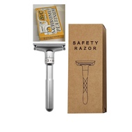 Bàn cạo râu CỔ ĐIỂN inox 304 Taiwan ấn D777 & cánh buớm D888 đúc nguyên khối tăng đưa tiện dụng