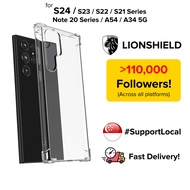 (SG) LionShield Case, Compatible with Samsung S24 Ultra/S23/S22/S21 Plus FE/Note 20/A54/A34 5G Cover